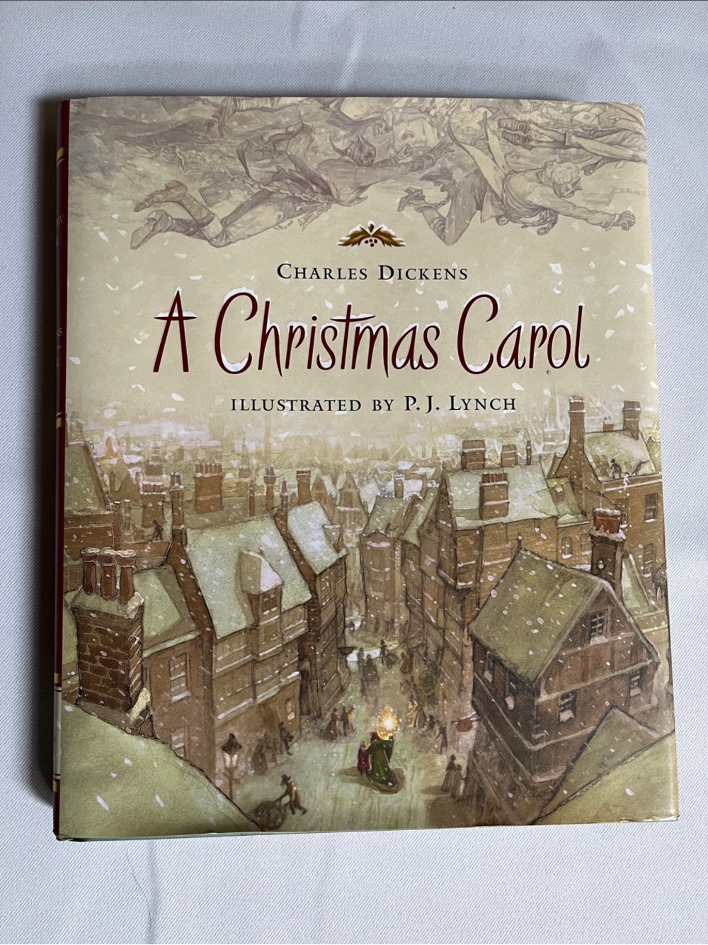 A Christmas Carol - Illustrated Hardcover (Cream, Brown)